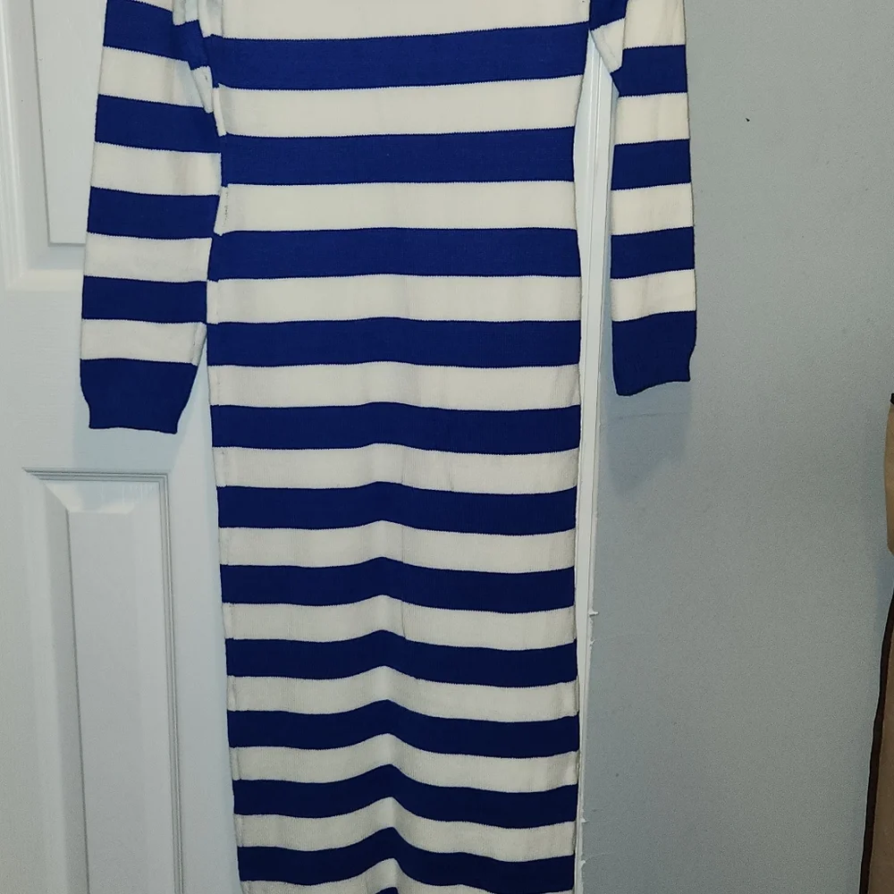 Shein long sleeve striped sweater dress - Picture 2 of 6